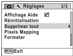 PENTAX OPTIO W80 - Appuyez sur le bouton MENU en mode - 1