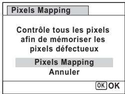 PENTAX OPTIO W80 - Utilisez le bouton de navigation (▲) pour selectionner [Pixels Mapping]. - 1