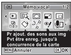 PENTAX OPTIO W80 - Enregistrement d'un mémo vocal - 1