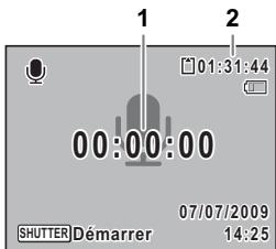 PENTAX OPTIO W80 - Appuyez sur le bouton vert en mode. - 1