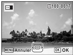 PENTAX OPTIO W80 - Utilisez le bouton de navigation (▲▶) pourCHOISIR L'imagede l'écran de démarrage. - 1