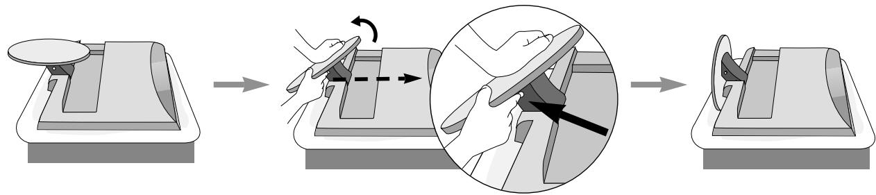 LG-GOLDSTAR 20 LC 1 RB - Mise en place du socle - 1
