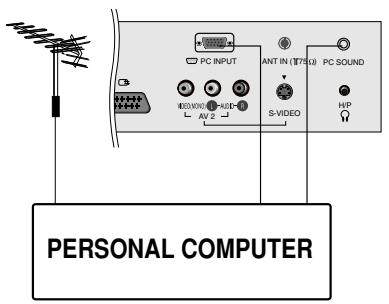 LG-GOLDSTAR 20 LC 1 RB - Branchements à un PC - 1