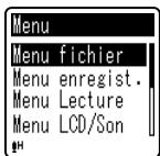 OLYMPUS VN-406PC - Appuyez sur la touche MENU. - 1