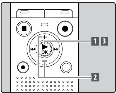 OLYMPUS VN-406PC - Changement de la vitesse de lecture - 1