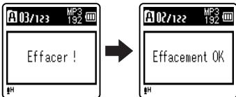 OLYMPUS VN-406PC - Le fait d'appuyer sur l'une des touches suivantes relâche la lecture à répétition du segment. - 4
