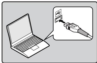 OLYMPUS VN-406PC - Connector l'enregistreur à votre PC - 1