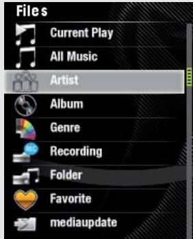 ARCHOS 18 VISION BLACK - SELECTIONNER VOTRE MUSIQUE - 1