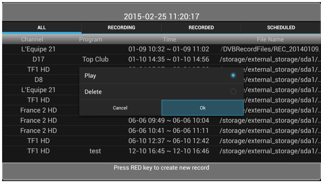 EMTEC TV BOX ANDROID - Voir un enregistrement - 2