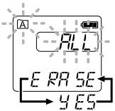 OLYMPUS W-10 - Effacement de tous les fichiers d'un dossier - 1