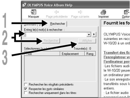 OLYMPUS W-10 - Recherche par mot-clé ou par phrase - 2