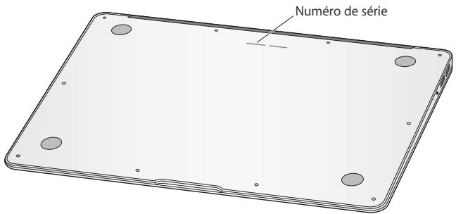 APPLE MBA CTO QWERTY - Localisation du numéro de série de votre produit - 1