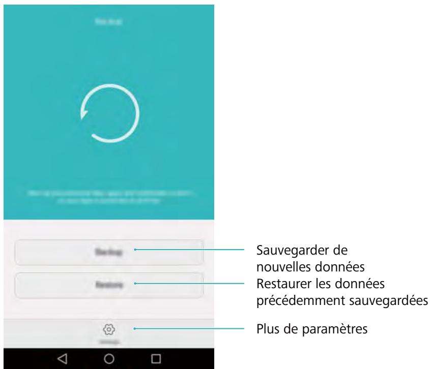 MAROUE 6C GREY + PWBR PRD - Utiliser l'application Sauvegarde pour sauvegarder et restaurer des données - 1