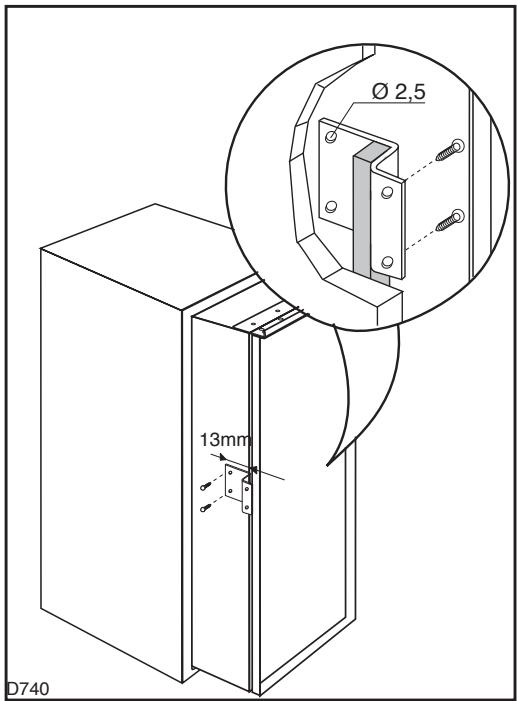 FAURE FRI 305 W/DF BLANC - Dimensions de la niche - 3