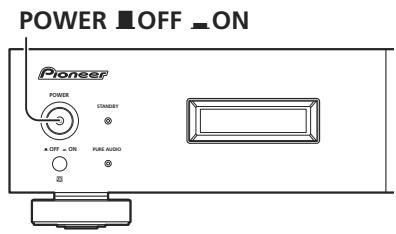 PIONEER PD-D6-JC - Mise sous tension - 1