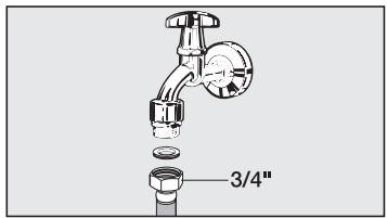 MIELE CVA 5060 TITANE - Raccordement à l'arrivée d'eau - 1
