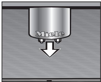 MIELE CVA 5060 TITANE - Réglage de la hauteur de la distribution de café - 1