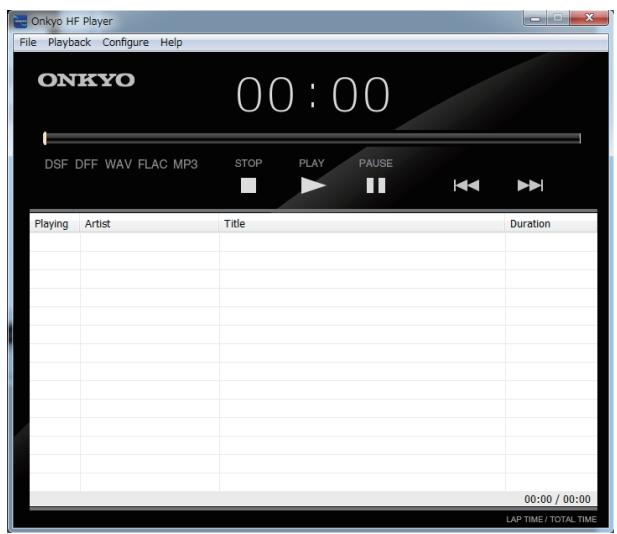 ONKKYO DAC-HA300 - Starting the software - 1