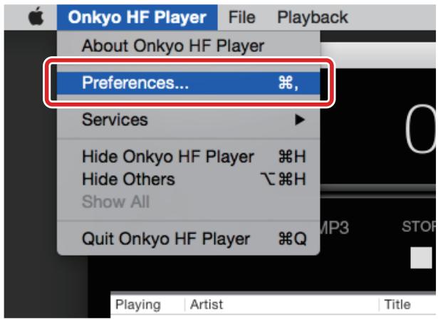 ONKKYO DAC-HA300 - Setting up the connected device - 1