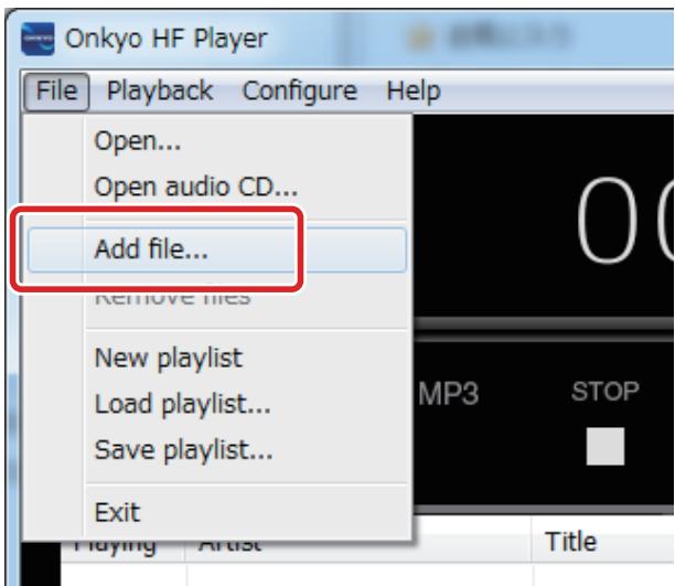ONKKYO DAC-HA300 - Preparing the music files - 2