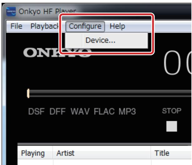 ONKKYO DAC-HA300 - Setting up the connected device - 1