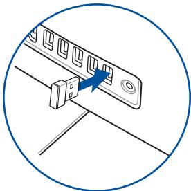 ASUS ET2030iUT-BEO140 - Connector un clavier ou une souris sans fil (optionnel) - 1