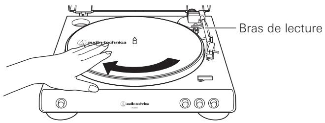 AUDIO TECHNICA AT-LP60X-BK - Rotation du plateau - 1