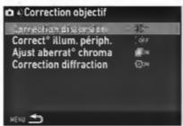 PENTAX R70 - Correction objectif - 1