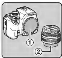 PENTAX R70 - Montage d'un objectif - 1