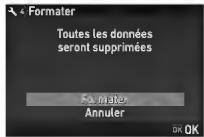 PENTAX R70 - Formatage d'une carte mémoire - 2