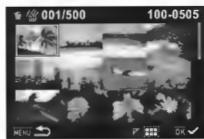 PENTAX R70 - Suppression des images selectionnées - 1