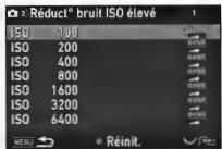 PENTAX R70 - Réduction du bruit lors d'une prise de vue avec une sensibilité ISO élevé - 2