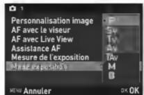 PENTAX R70 - Modifiez les parametes si nécessaire. - 1