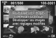 PENTAX R70 - Sélectionnez la méthode de réglage des paramètres et appuyez sur OK. - 1