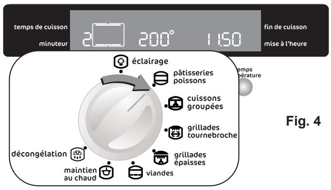FAURE FM406NNOIR - Comment modifier la température et le temps de cuisson - 2
