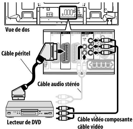 PIONEER PDP-LX6090H - Connexion d'un lecteur de DVD - 1