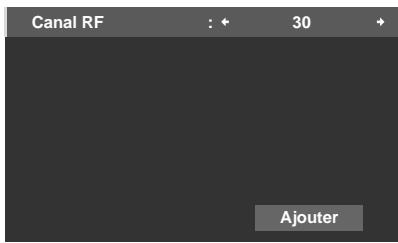 PIONEER PDP-LX6090H - Sélectionnez "Canal RF" (↑/↓ puis ENTER). - 1