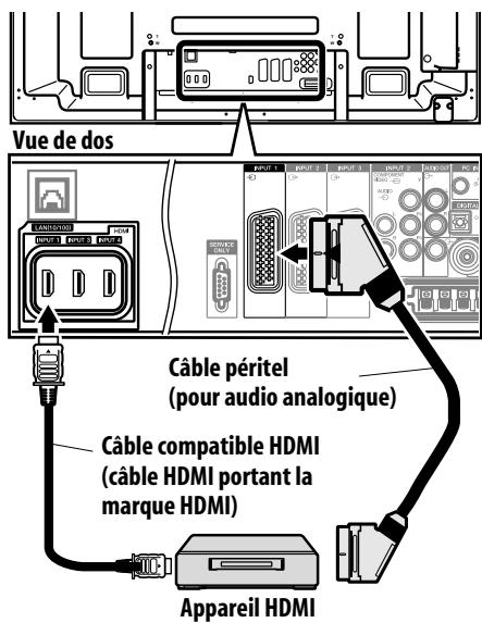 PIONEER PDP-LX6090H - Connexion d'un apparéil HDMI - 1