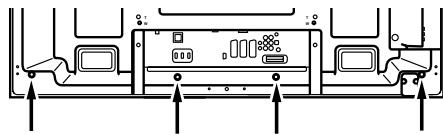 PIONEER PDP-LX6090H - Fixation des serre-cables à l'appareil - 2