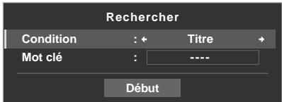 PIONEER PDP-LX6090H - Sélectionnez "Recherche" dans le menu TOOLS. - 1