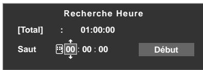 PIONEER PDP-LX6090H - Sélectionnez "Recherche Heure" dans le menu TOOLS.   Un écran de dialogue "Recherche/heure" apparait. - 1