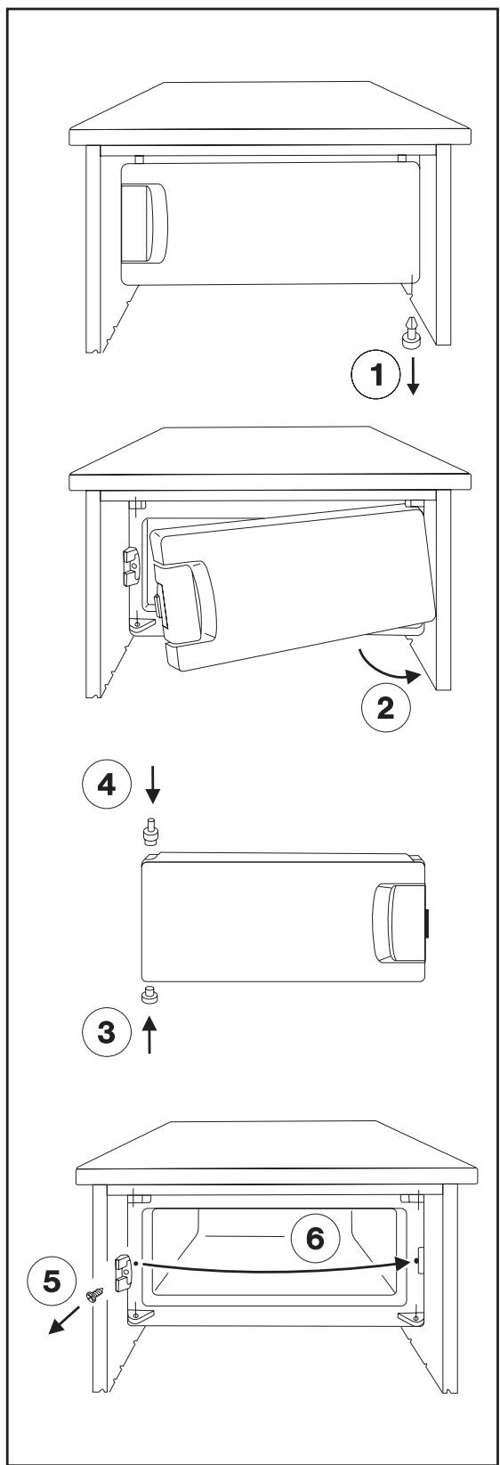 FAURE FRA251W200363892 - Pour changer le sens d'ouverture du portillon - 1