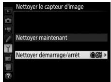 NIKON D7200 18-105MM VR - Sélectionnez Nettoyer démarrage/ arrêt. - 1