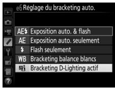 NIKON D7200 18-105MM VR - Sélectionnéz le bracketing du D-Lighting actif. - 1