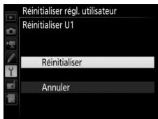 NIKON D7200 18-105MM VR - Réinitialisez les réglages utiliser. Mettez en surbrillance Réinitialiser et appuyez sur OK. - 1