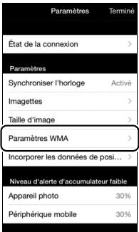 NIKON D7200 18-105MM VR - Sélectionnéz Paramètres WMA. - 1