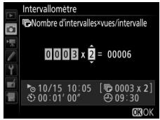 NIKON D7200 18-105MM VR - Modifiez les réglages de l'intervallomètre. - 6