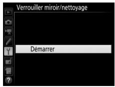 NIKON D7200 18-105MM VR - Sélectionnez Verrouiller miroir/ nettoyage. - 1