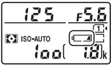 NIKON D7200 18-105MM VR - Niveau de charge de l'accumulateur - 1