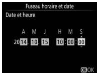 NIKON D7200 18-105MM VR - Choisissez une langue et reglez l'horloge de l'appareil photo. - 5